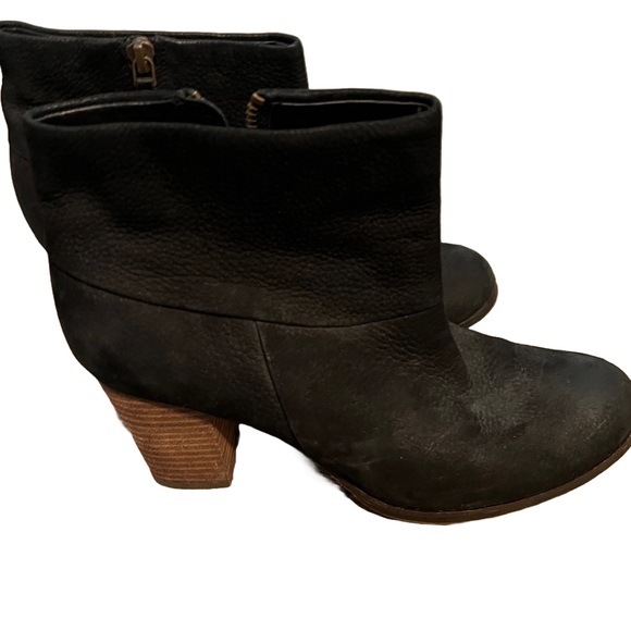 Cole Haan Black Ankle Boots with Chunky Heel - Picture 1 of 4